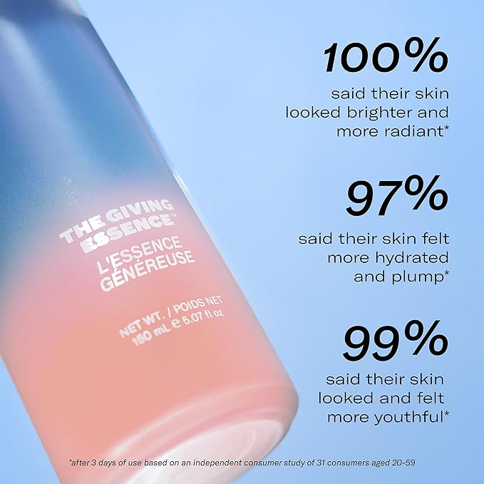 Then I Met You The Giving Essence, Hydrating and Brightening Face Treatment with Niacinamide & Fermented Ingredients, Vegan & Clean Skincare, 5.07 oz