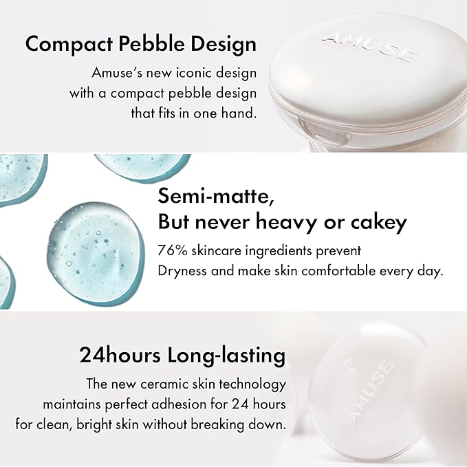Amuse SEOUL Ceramic Skin Perfector Cushion Foundation Refill 15g
