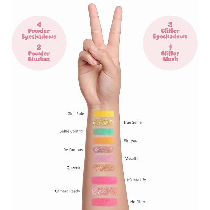 Expressions Selfie Queen Glisten & Glitter Makeup Palette
