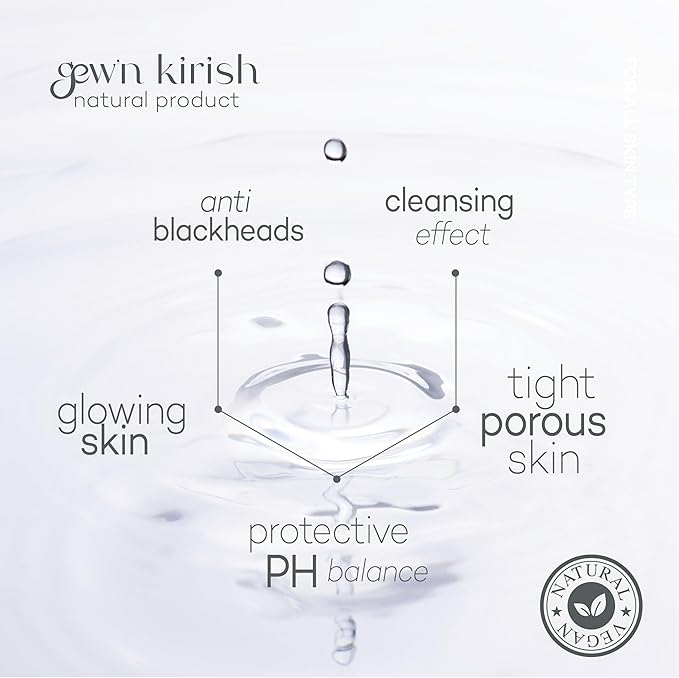 Gew’n Kirish Daily Tonic – Purifying & Hydrating Face Toner with Ginseng, Balances Sebum & Revives Skin, Suitable for Oily, Dry & Sensitive Skin, 7.5 fl oz