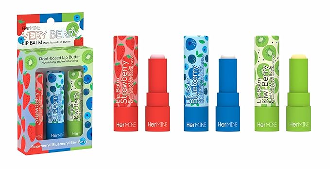 HerMINE Lip Balm Plant-based Lip Butter Flavors