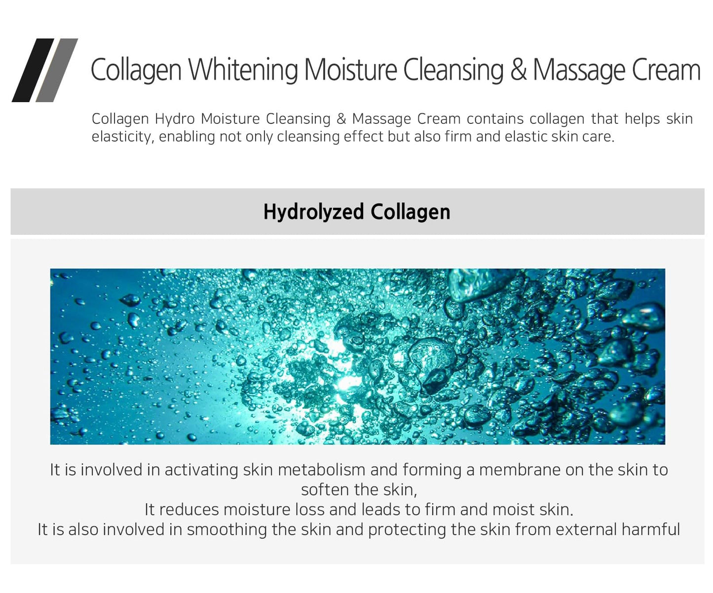 Enough Collagen Soft Milky Moisture Cleansing & Massage Cream, Deep Hydrating Face Cleanser and Makeup Remover, Korean Skincare for All Skin Types, 10.58 oz (300g)