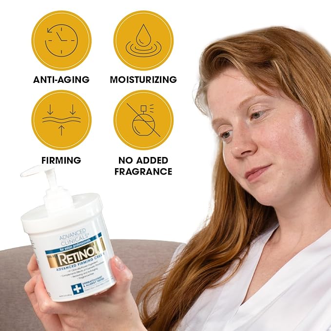 Advanced Clinicals Retinol Cream Face Moisturizer Sagging