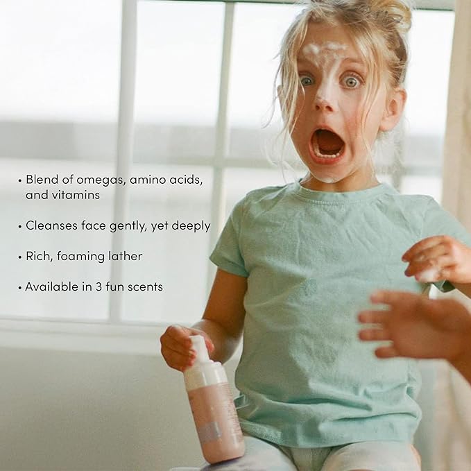 Evereden Kids Face Wash: Melon Juice, 3.4 fl oz. | Gentle Skin Care | Clean and Non-toxic Face Wash | Multi-Vitamin Kids Skin Care