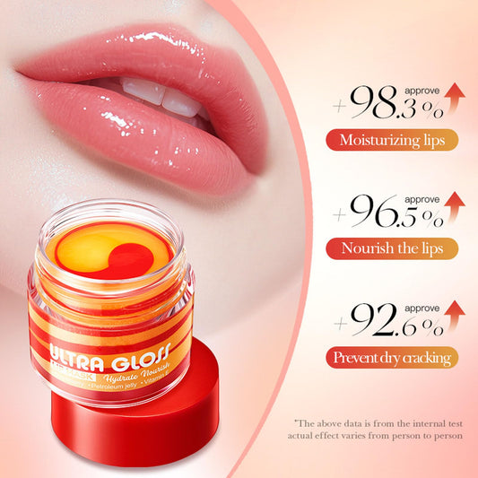 ARCHIDATE Lip Sleeping Mask for Dry Lips, Overnight Lip Mask, Deep Hydration, Restores Softness, Nourishes Dry Chapped Lips, Enriched with Natural Strawberry Extract & Vitamin E, Smooth Fine Lines