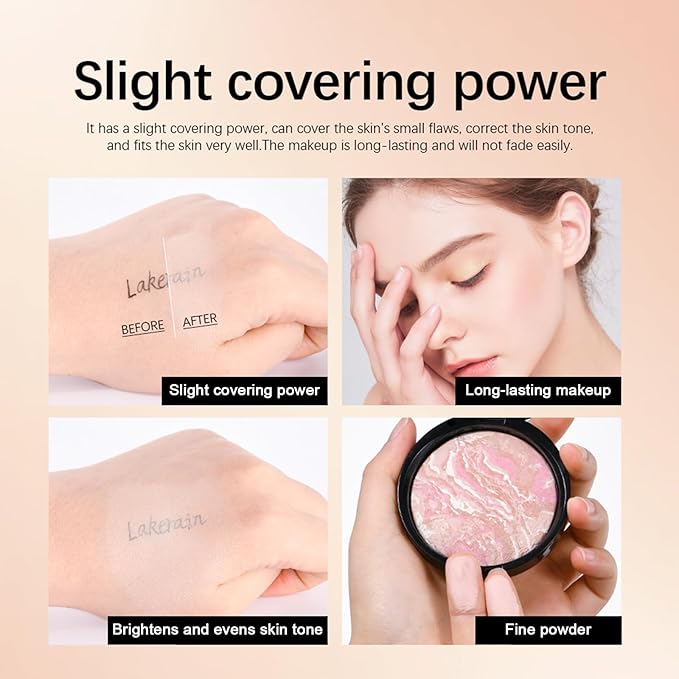 Baked Powder Contour Makeup, Brighten Bronzer Powder, Highlighter