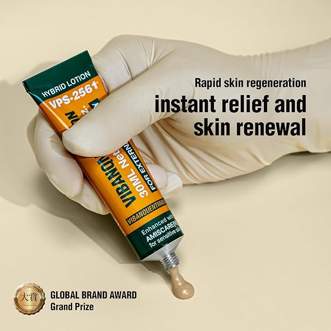 VIBANQUENTMANKA Lotion – Korean Moisturizer for Acne-Prone Skin, Barrier & Wrinkle Care with PDRN, Centella Asiatica & Salmon Extract, 30 mL / 1.01 fl. oz.