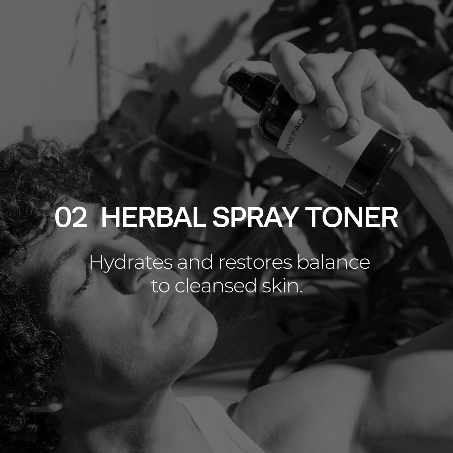 HommeFace Men’s Daily Trio 3-Step Daily Routine Set with Face Wash, Herbal Spray Toner & Moisturizer - Korean Skincare Technology with CICA, Tea Tree Leaf & Witch Hazel Extracts, for All Skin Types