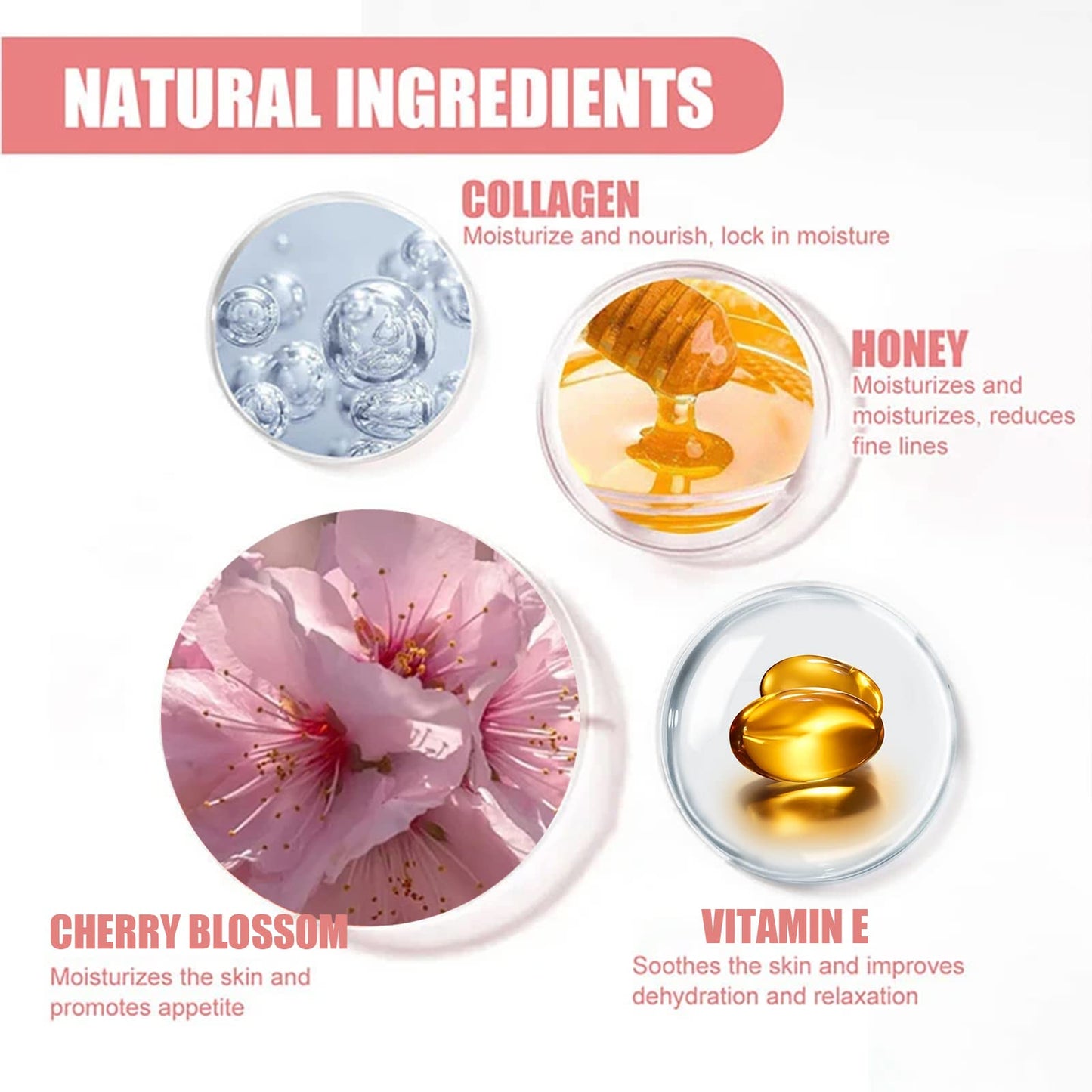 2PCS Honey&Sakura Lip Balm Pot,Day and Night Repair Lip Sleeping Masks Honey Lip Balm,Anti-wrinkle Remove Dead Skin Lip Mask,Fade Lip Lines,Treatment to Restore, Hydrate & Plump Dry,Chapped Lips