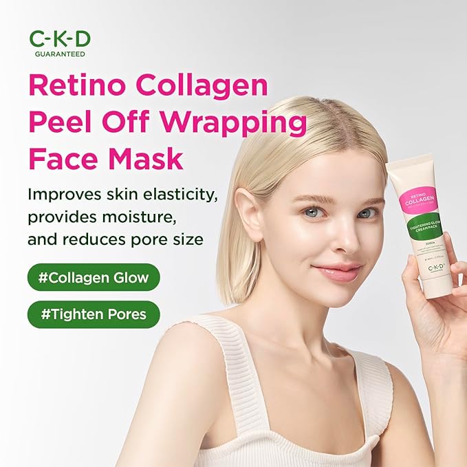 CKD Retino Collagen Peel Off Face Mask - Wrapping Overnight Facial Mask for Tightening, Firming, Skin Elasticity. Reduce Sagging & Wrinkles for Anti-Aging. Korean Skin Care. 2.7 fl oz