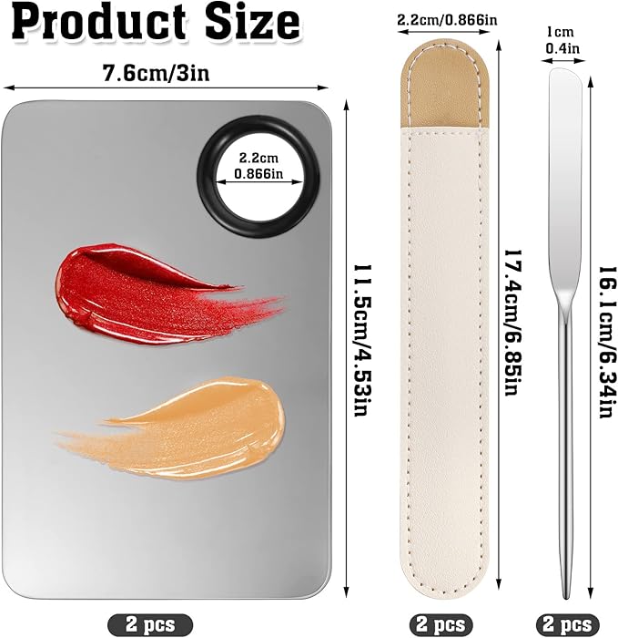 6 in 2 Set Makeup Mixing Palette Mixing