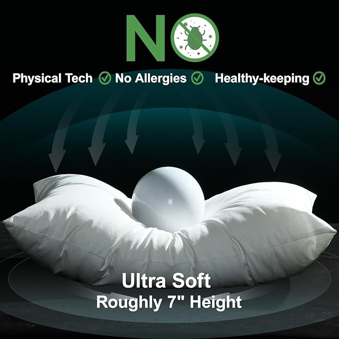 Bed Pillows for Sleeping,Queen Size,Pain Relief Pillow Sleeping,Queen