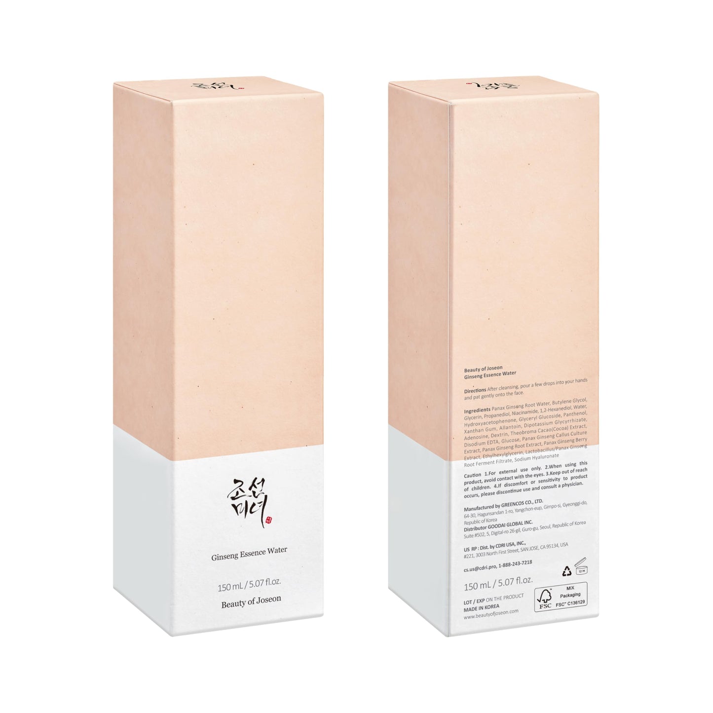 Beauty of Joseon Ginseng Essence Water Hydrating Face Toner for Dry, Dull Skin. Korean Moisturizing Skin Care for Men and Women 150ml, 5 fl.oz