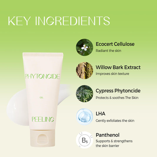 Klavuu Peeling Gel – Gentle Exfoliator for Smooth & Radiant Skin | Hydrating Facial Peel | Dead Skin Remover for All Skin Types | Korean Skincare | 2.71fl oz (80ml)