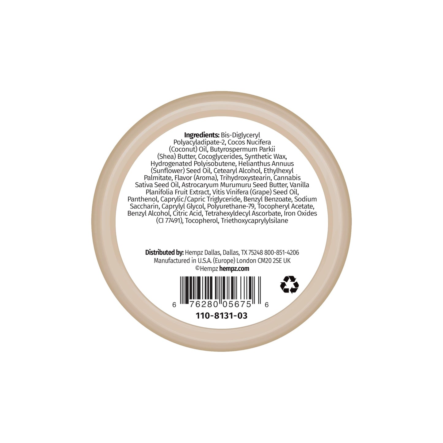 Hempz Hydrating Lip Sleeping Mask - Whipped Vanilla (.95 Oz.) | Overnight Hydrating Lip Balm for Dry Lips, Lip Repair, Chapped Lip Treatment & Nourishment for Women