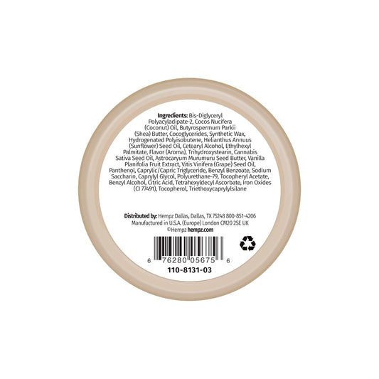 Hempz Hydrating Lip Sleeping Mask - Whipped Vanilla (.95 Oz.) | Overnight Hydrating Lip Balm for Dry Lips, Lip Repair, Chapped Lip Treatment & Nourishment for Women