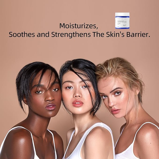 Eczema Relief Cream，Moisturizing Eczema Cream，Full Body Lotion with Colloidal Oatmeal (Skin Protector)，Sea Moss and Aloe Vera 4 Oz