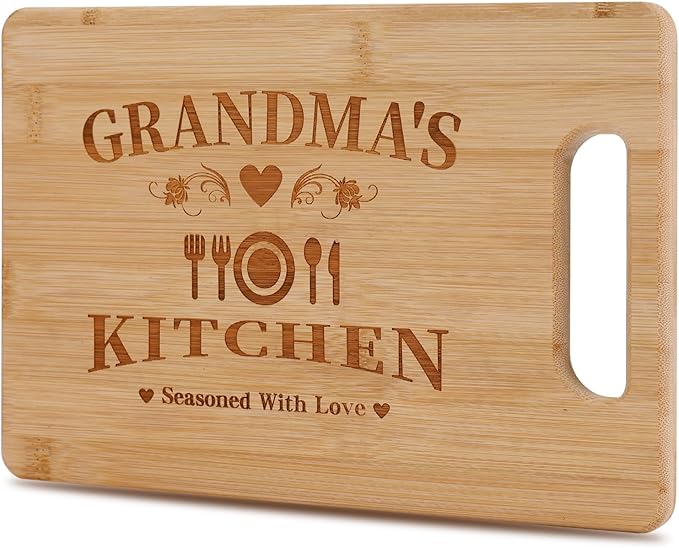 Gifts for Grandma 11x7 inch, Mothers Day Grandma Birthday Christmas Gifts Thoughtful Cutting Board, Unique Grandmother Gift Ideas