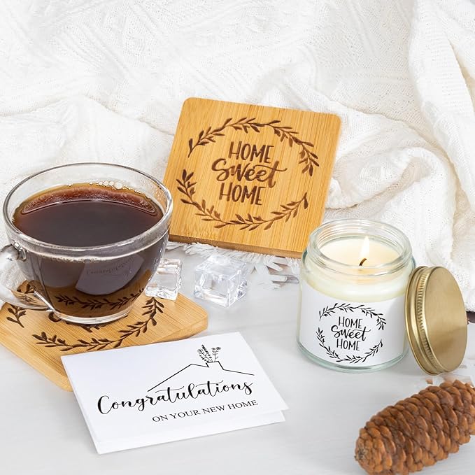 House Warming Gifts New Home, Housewarming Baskets for Couples, Homeowners, Clients, Women, Realtors, Closing Gift for Home Buyers, 14 Pcs Welcome First Apartment Essentials