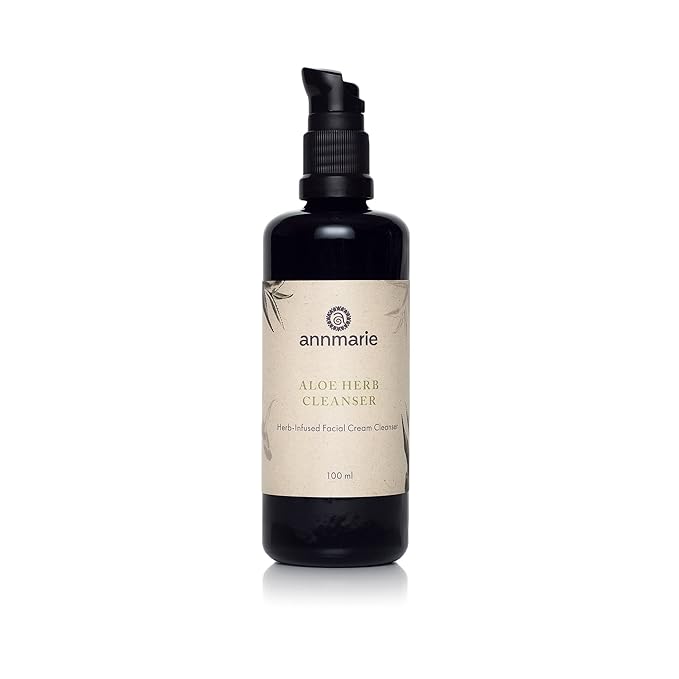 Annmarie Skin Care Aloe Herb Facial Cleanser - Gentle, pH-Balanced Cleanser with Aloe Vera, Coconut Oil & Calendula, Suitable for All Skin Types (100mL, 3.4 fl oz)