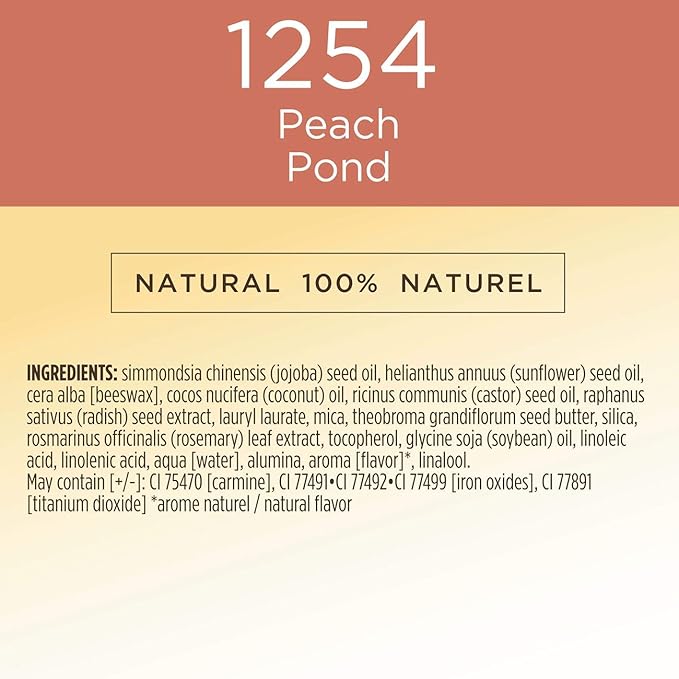 BURTS BEES Peach Pond All Aglow OZ