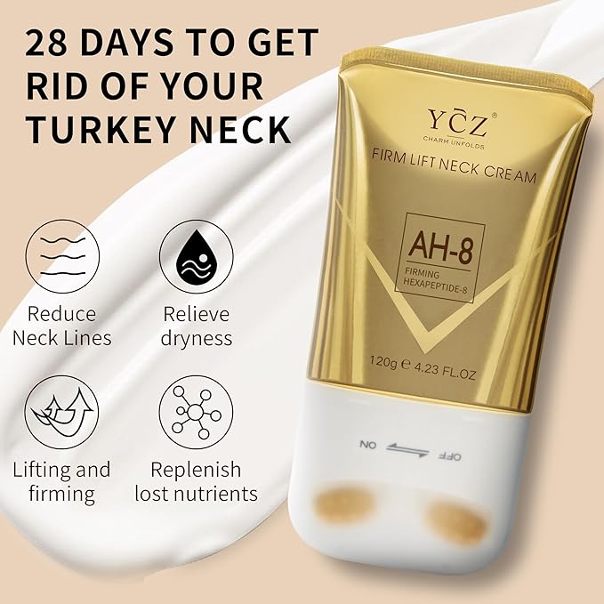 Ycz AH-8 Firming Neck Cream for Crepey Skin Body Care Comfort, Contains Hexapeptide, Moisturizing, Tightening Lotions Cosmetic Skin Care Skin Repair