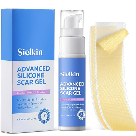 Advanced Silicone Scar Removal Cream - Medical Grade Surgical Scars Gel for Face & Body - New & Old Scars Treatment for Acne, Burns & Surgery, Kids Over 6 Months, 1 oz