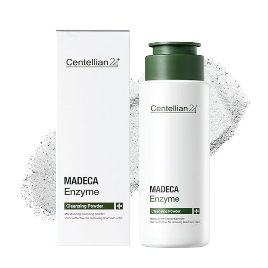 CENTELLIAN 24 Madeca Enzyme Cleansing Powder (2.03fl oz) - Gentle Daily Exfoliating Face Cleanser & Mask for Smooths Skin, Reduces Oil & Remove Impurities, Korean Skin Care. TECA, Mint Powder