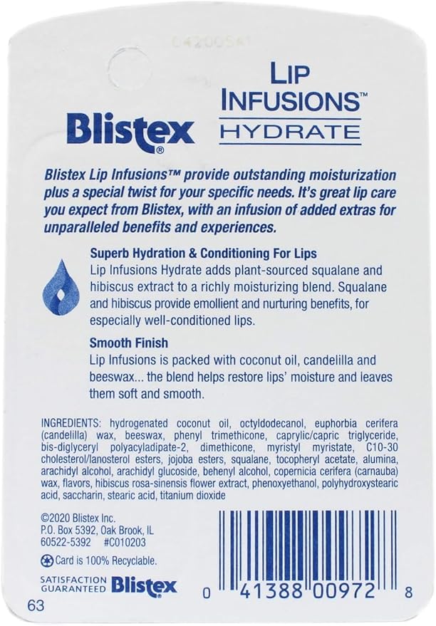 Blistex Lip Infusions Hydrate Lip Moisturizer