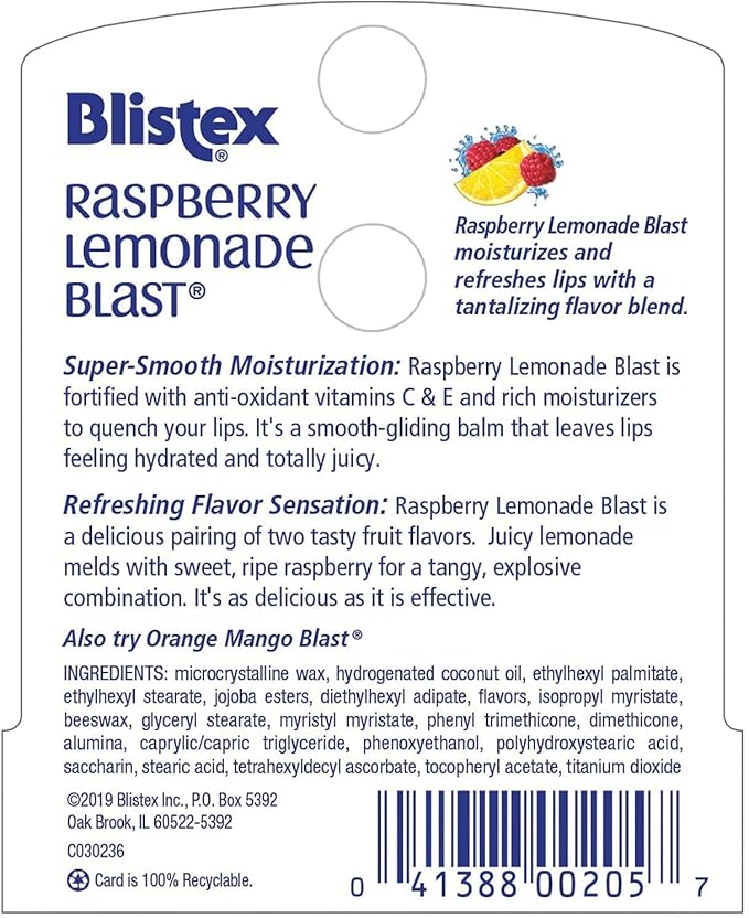 Blistex Raspberry Lemonade Blast Lip Protectant,
