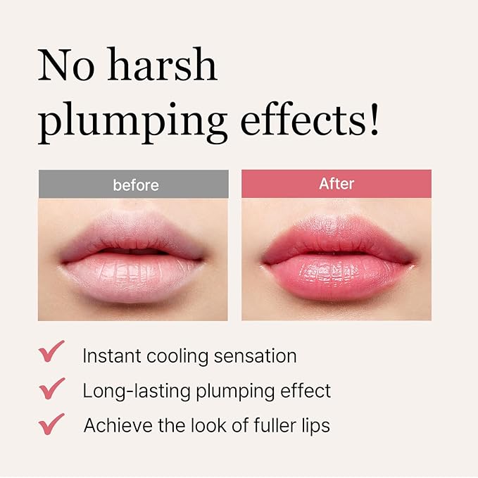 mixsoon Vegan Plumping Glow Balm 0.12 Oz / 3.5g Lip Plumper Balm Moisturizer Glow Korean Glass Skin Care