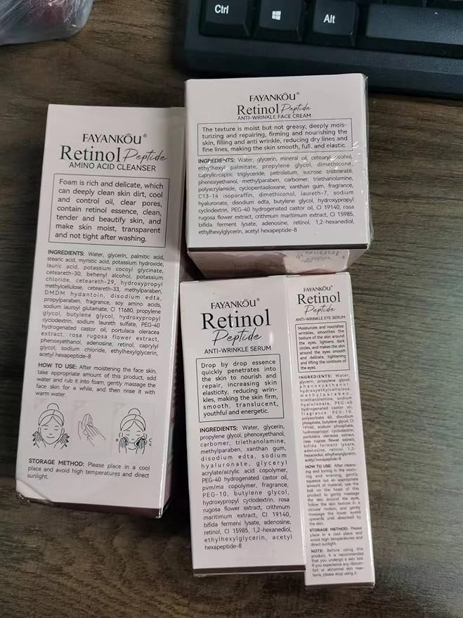 Retinol Skin Care Set, 4Pcs Anti Aging