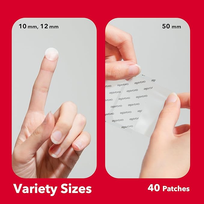 AVARELLE Pimple Patches (40 Count) Hydrocolloid Acne Patches, Acne Treatment for Blemishes and Zit with Tea Tree Oil, Calendula Oil and Cica Oil for Face, Vegan, C (40 CT + 80 CT + Fit + Variety)