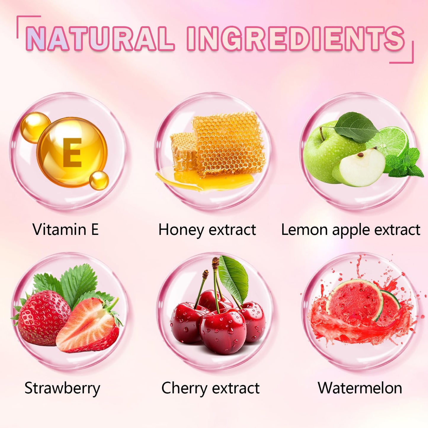 AOAZXBB 5PCS Bee Lip Balm Honey Pot Honey Watermelon Cherry Apple Strawberry Lip Balm,Moisturizing Sleeping Lip Mask Reduces Lip Lines Prevention Dry and Cracked