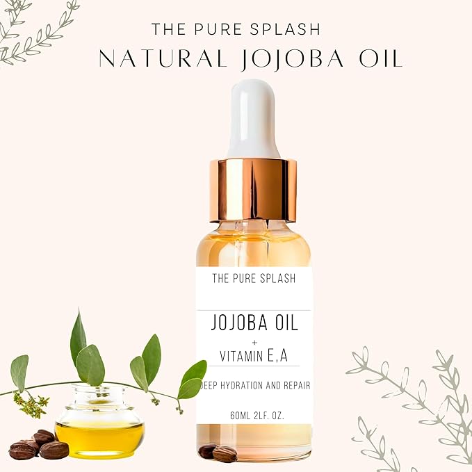 Jojoba Oil with Vitamins A and E – Deep Hydration & Repair | Lightweight, Non-Greasy Face and Body Oil | Antioxidant-Rich Skincare for Soft, Radiant Skin | 60ml