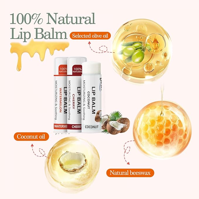 Dmsky Lip Balm Bulk, Fruit Lip