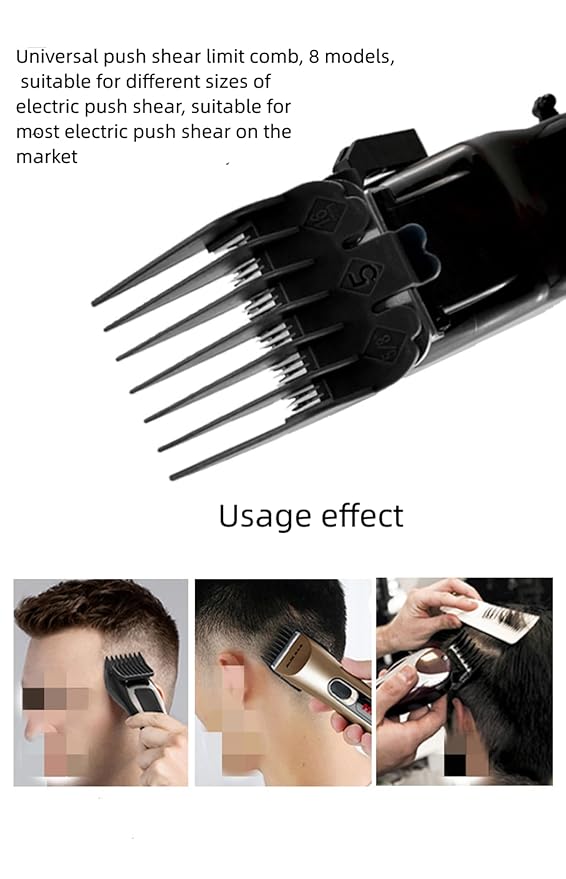 8 Pcs Professional Hair Clipper