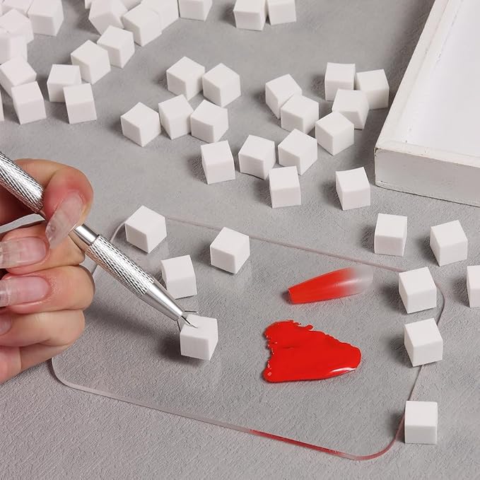 100Pcs Soft Nail Sponges for