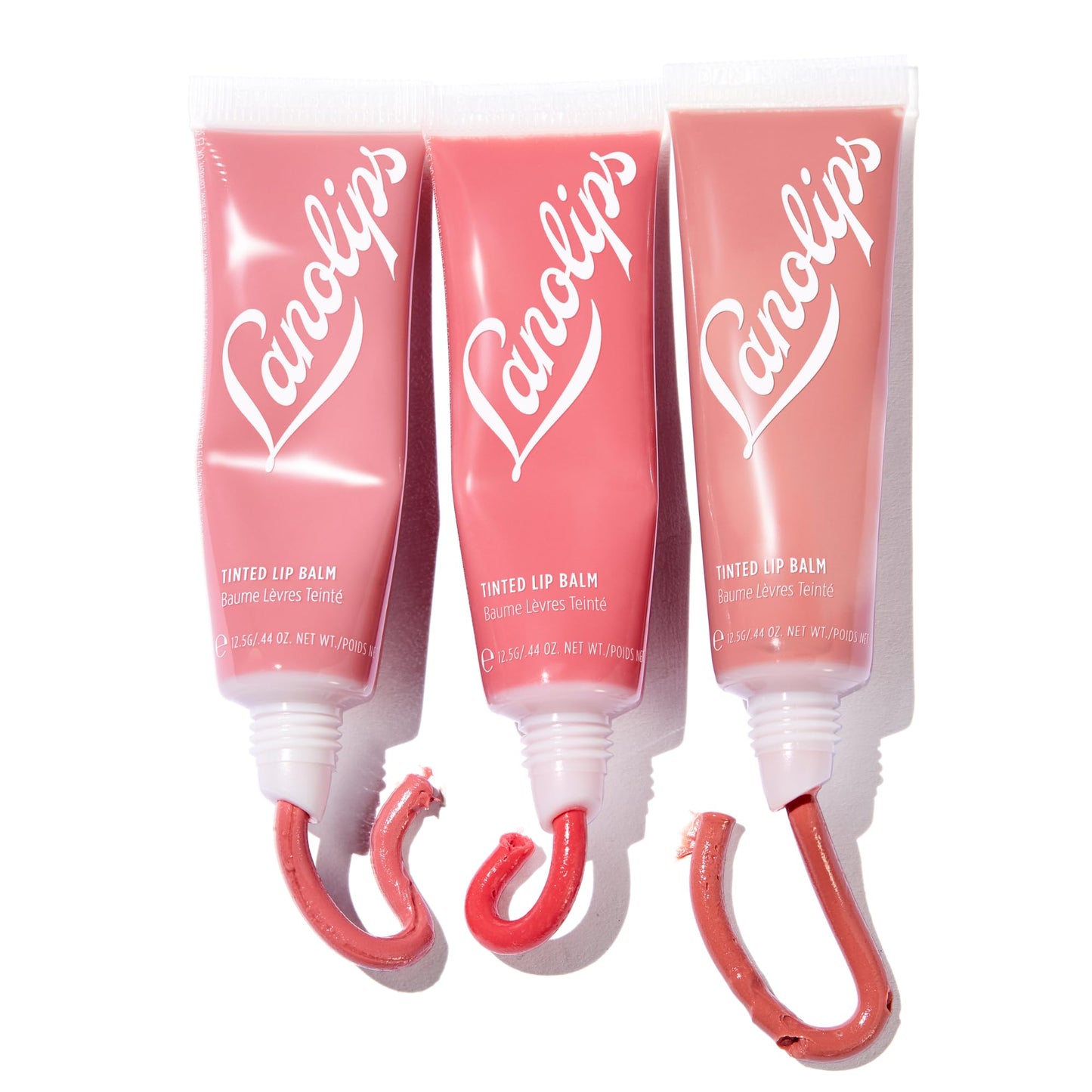 Lanolips Tinted Lip Balm - Enriched with Lanolin Oil for Shine & Hydration - Hydrating Tinted Lip Gloss Tube - Rose (12.5g / 0.44oz)