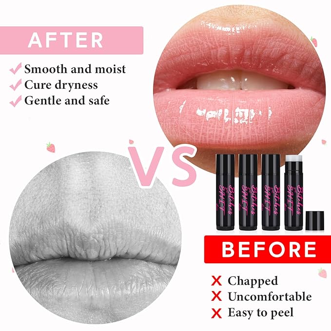 4 Pcs Funny Swear Lip Balm