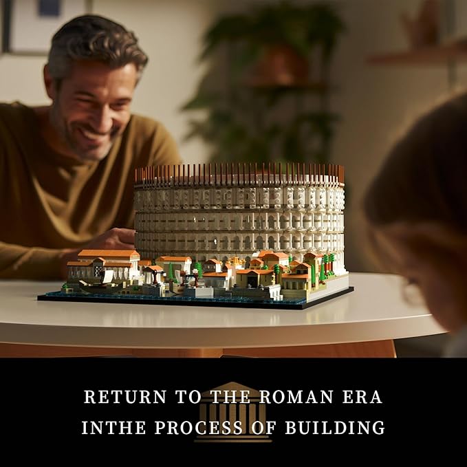 Givenni Architecture The Roman Colosseum Building Sets; Collectible Model for Adults; Home Décor Model Building Kit, Creative DIY Activity, Famous Landmarks Collection (3989Pieces)