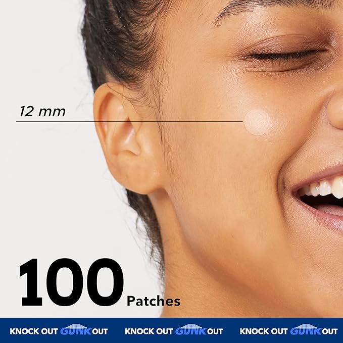 AVARELLE Gunk Out Pimple Patches for Face (100 COUNT), Blackhead & Pore Extractor Pimple Patches | FSA HSA Acne Treatment Zit Patches For Face & Hydrocolloid Cystic Acne Treatment