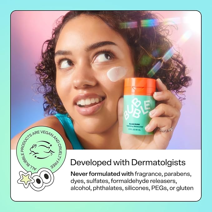 Bubble Skincare Soft Launch Cream Cleanser - Hydrating Facial Cleanser for Dry Skin - Foaming Face Wash Enriched with Avocado Oil to Soothe + Nourish Without Stripping Essential Moisture (50ml)