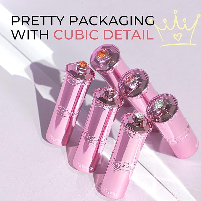 Bongbong Friends Kids Lip Balm - Tinted, Moisturizing, Plant-Based, Glossy Finish, for Dry, Sensitive Skin, Made in Korea