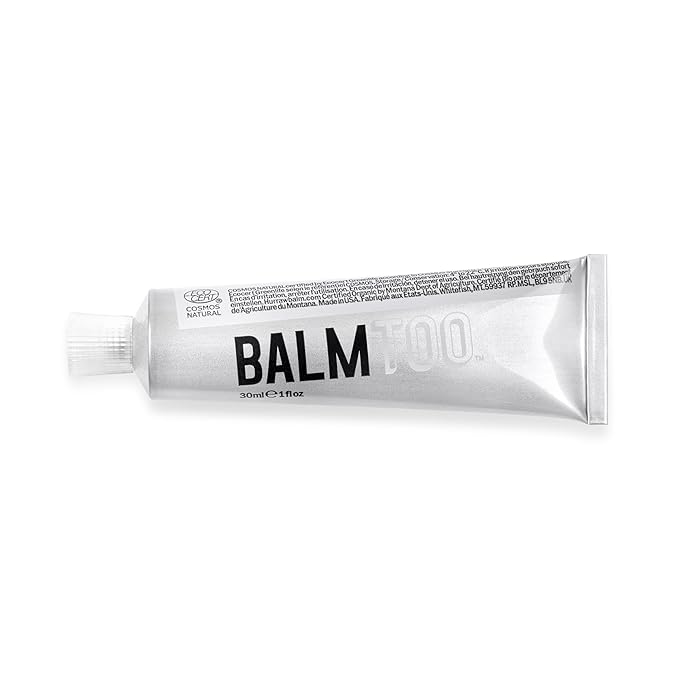 Hurraw! Balmtoo Squeezable Balm, Unscented: Thick Organic.