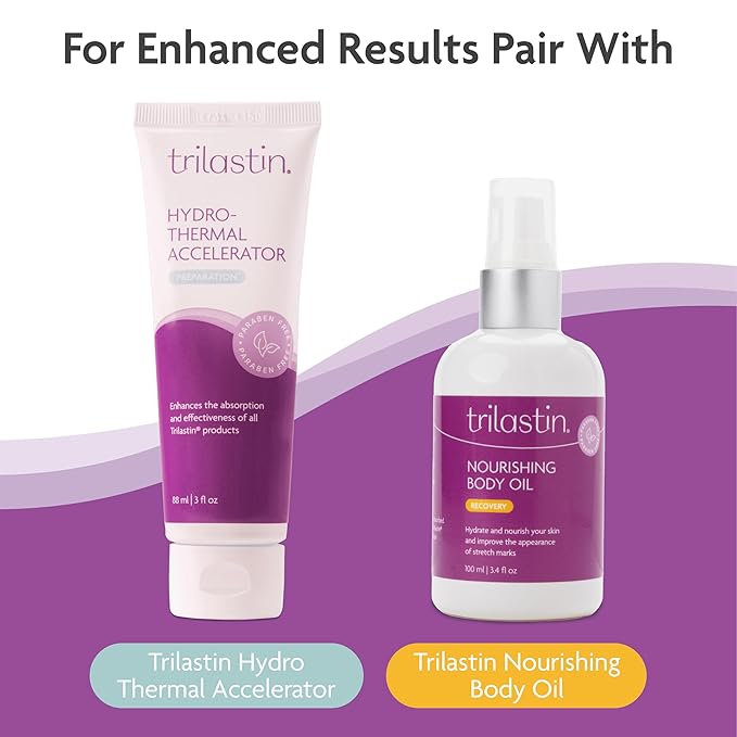 TriLASTIN Stretch Mark Cream for Pregnancy - 5.5 Oz Tube - Vitamin-Infused Cocoa Butter Formula - Intensive Scar Treatment - Hypoallergenic & Paraben-Free