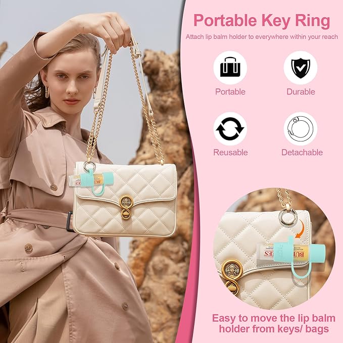 Desing Wish 2 PCS Silicone Lip Pink/Purple