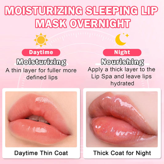 IONSGAKO 4PCS Bee Lip Balm Honey Pot, Honey Strawberry Watermelon Apple Lime Lip Mask Sleeping Honey Lip Mask Overnight Hydrating Propolis Honey Pot Lip Balm for Dry Lips Care