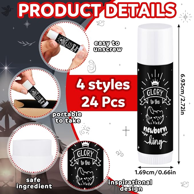 24 Pcs Nativity Christmas Religious Christian