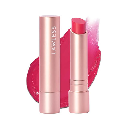 LAWLESS Forget the Filler Lip Plumping Line Smoothing Tinted Balm, Juicy Watermelon, Pink, 0.1 Ounce / 2.9 ml